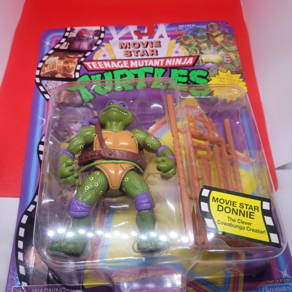 NEW Playmates TMNT Movie Star Retro Classic Donnie Donatello Ninja Turtles